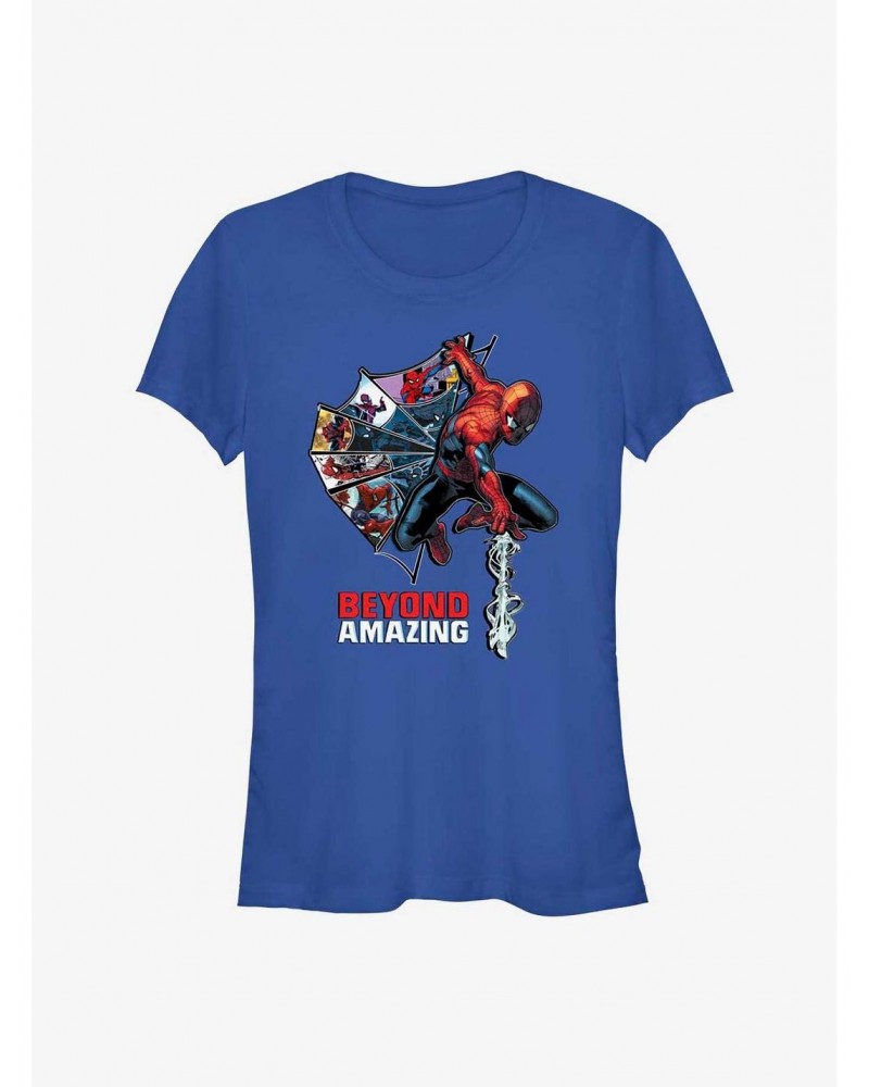 Marvel Spider-Man 60th Anniversary Web Comic Girls T-Shirt $6.37 T-Shirts