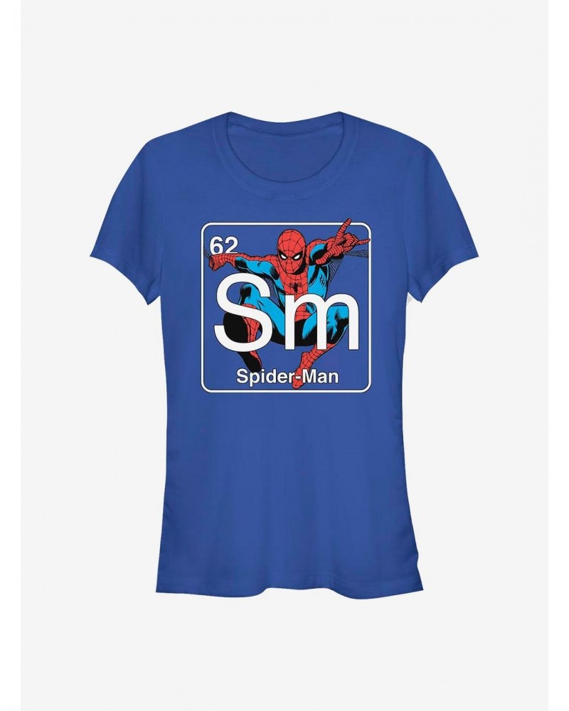 Marvel Spider-Man Periodic Spider Man Girls T-Shirt $8.57 T-Shirts