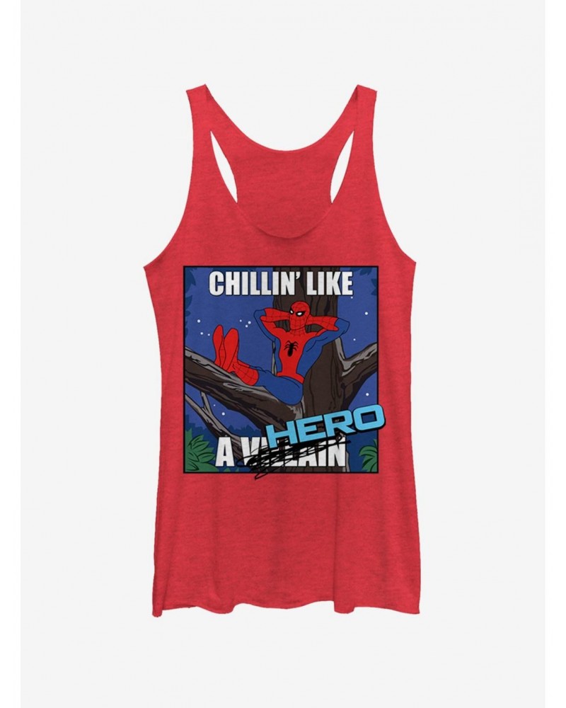 Marvel Spider-Man Chillin Hero Girls Tank $8.70 Tanks