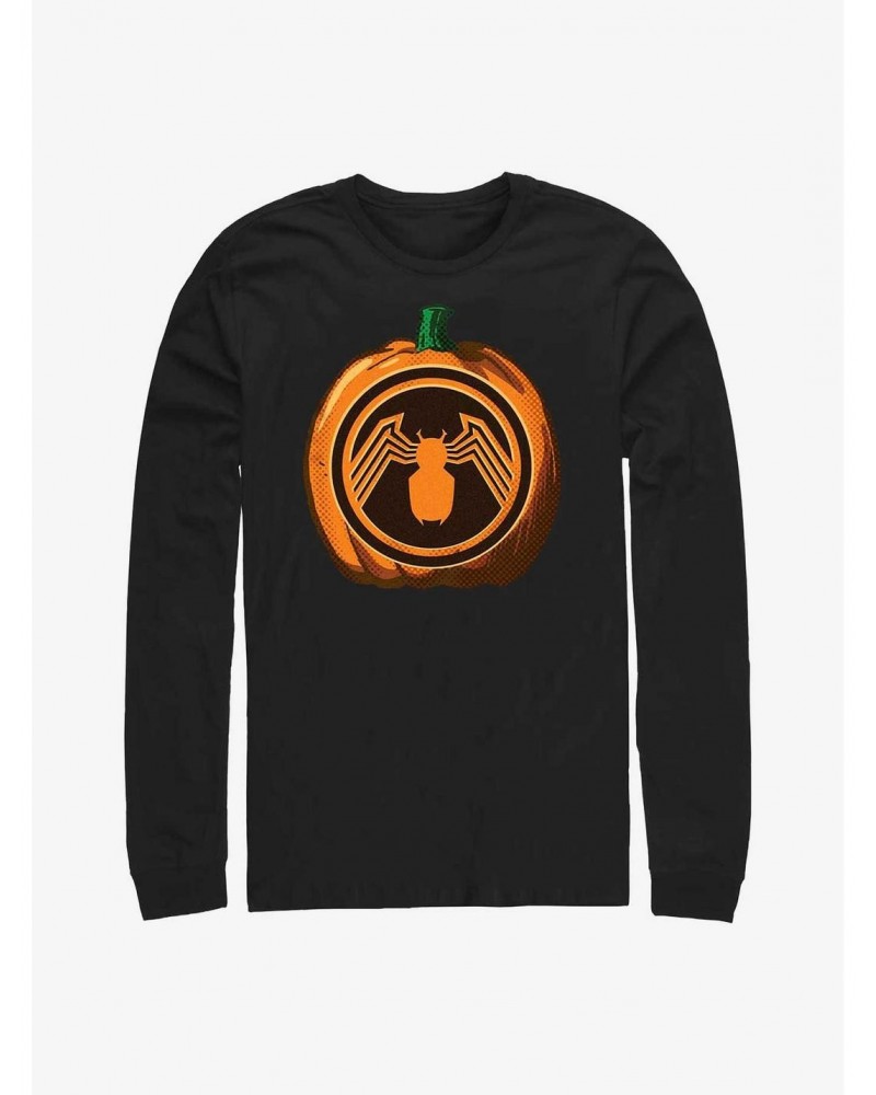 Marvel Venom Pumpkin Long-Sleeve T-Shirt $12.90 T-Shirts