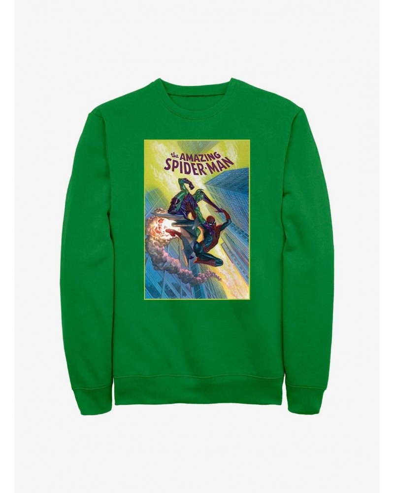 Marvel Spider-Man Green Goblin Fight Sweatshirt $10.92 Sweatshirts