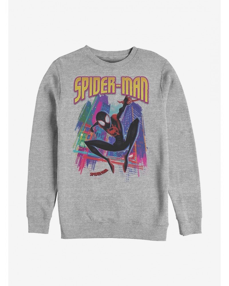 Marvel Spider-Man Tower Hero Crew Sweatshirt $10.63 Sweatshirts