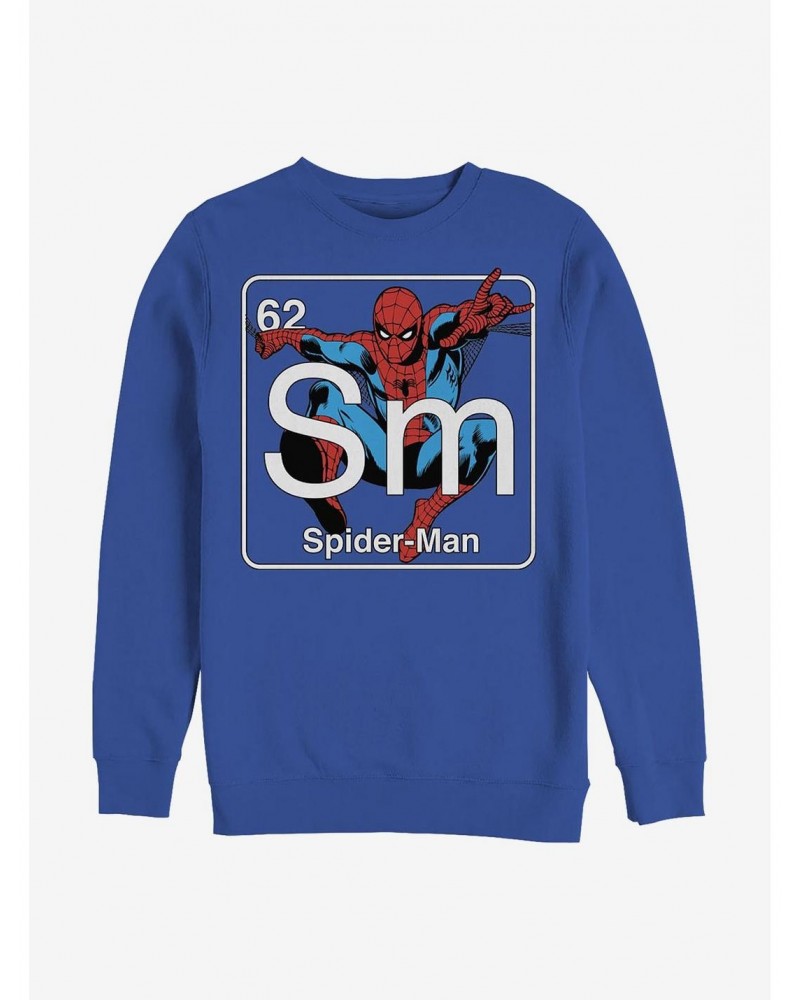 Marvel Spider-Man Periodic Spider Man Crew Sweatshirt $12.10 Sweatshirts