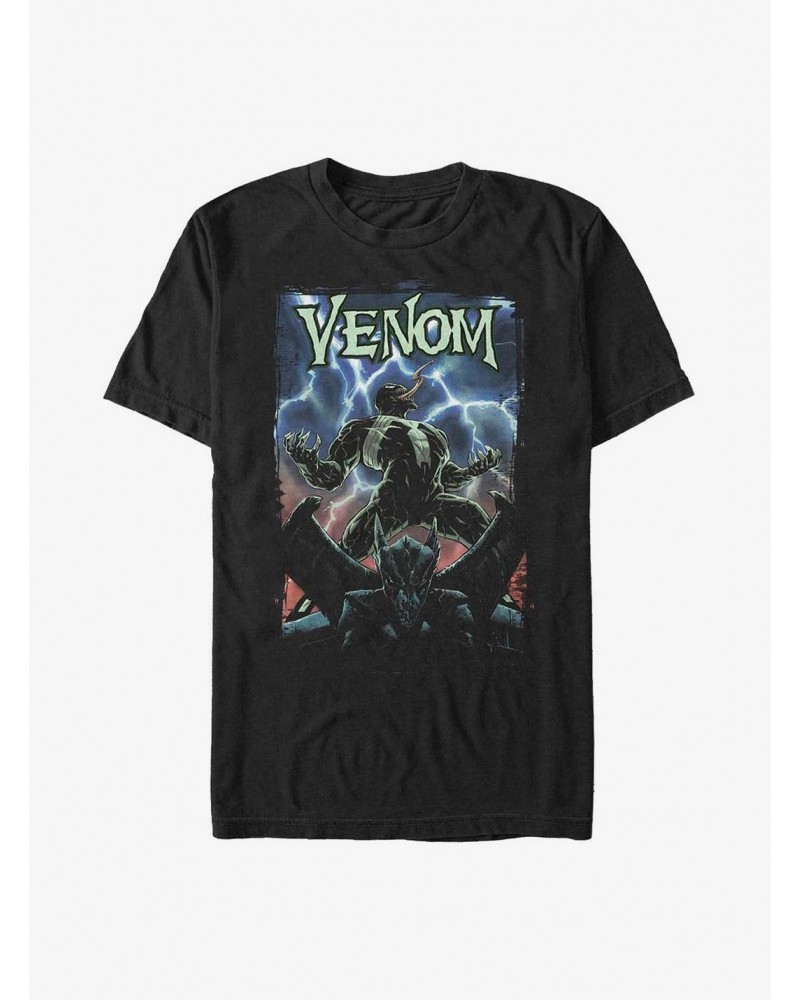 Marvel Venom Electric Venom Poster T-Shirt $5.93 T-Shirts