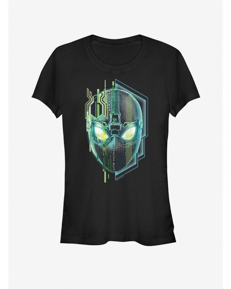 Marvel Spider-Man Far From Home Stealth Face Girls T-Shirt $9.76 T-Shirts
