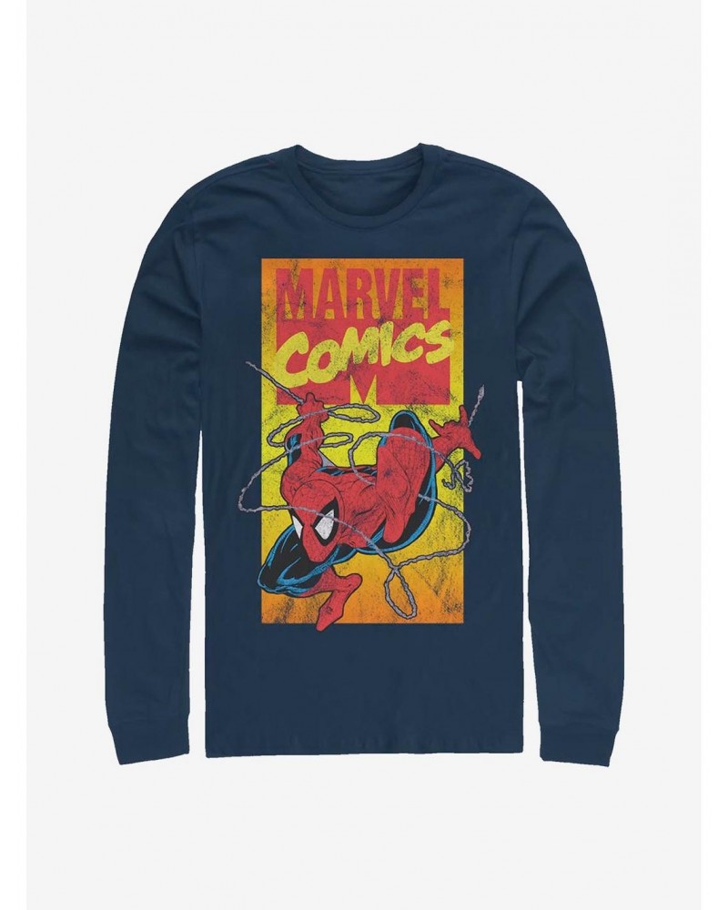 Marvel Spider-Man 90'S Spidey Long-Sleeve T-Shirt $12.37 T-Shirts