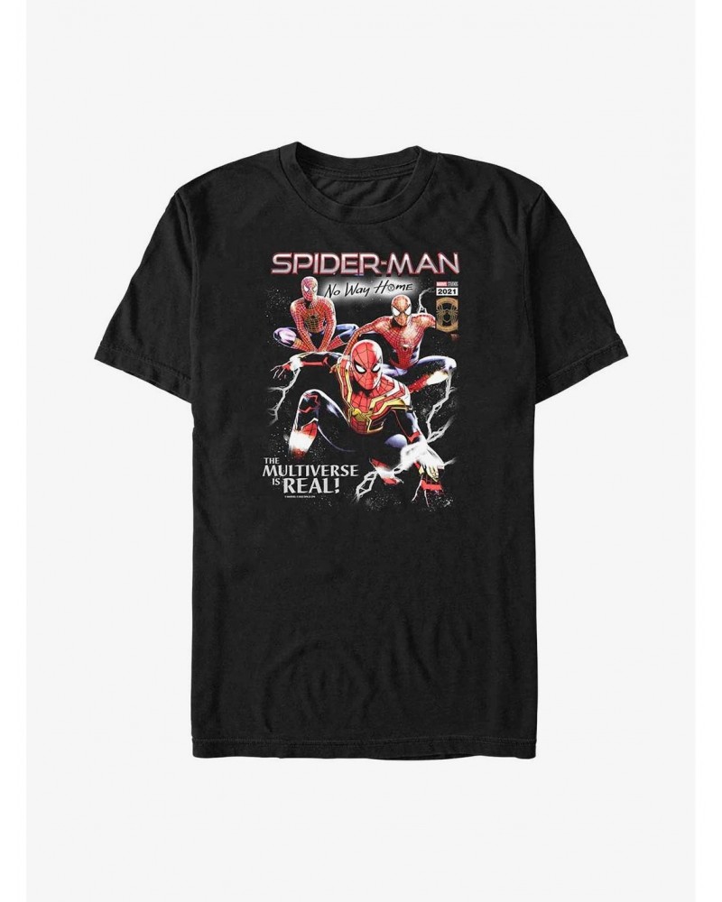 Marvel Spider-Man: No Way Home The Multiverse Is Real T-Shirt $8.60 T-Shirts