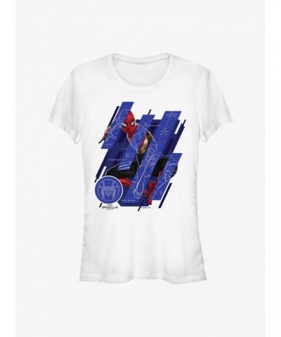 Marvel Spider-Man: No Way Home Schematic Panels Girls T-Shirt $5.98 T-Shirts