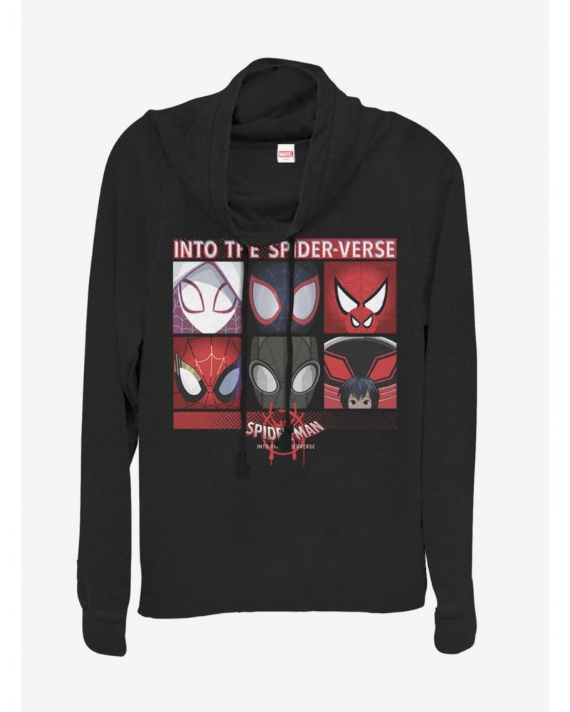 Marvel Spider-Man Six Up Cowl Neck Long-Sleeve Girls Top $13.29 Tops