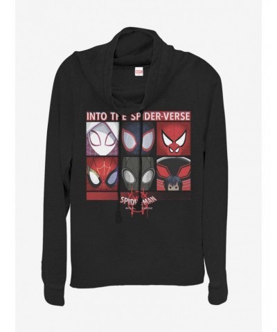 Marvel Spider-Man Six Up Cowl Neck Long-Sleeve Girls Top $13.29 Tops