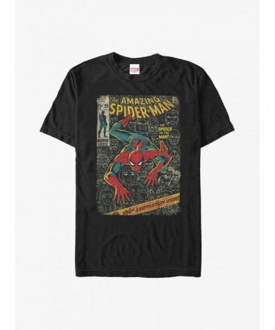 Marvel Spider-Man Comic Book Cover Extra Soft T-Shirt $8.13 T-Shirts