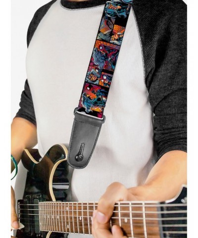 Marvel Spider-Man Black Cat Scene Blocks Guitar Strap $10.46 Guitar Straps