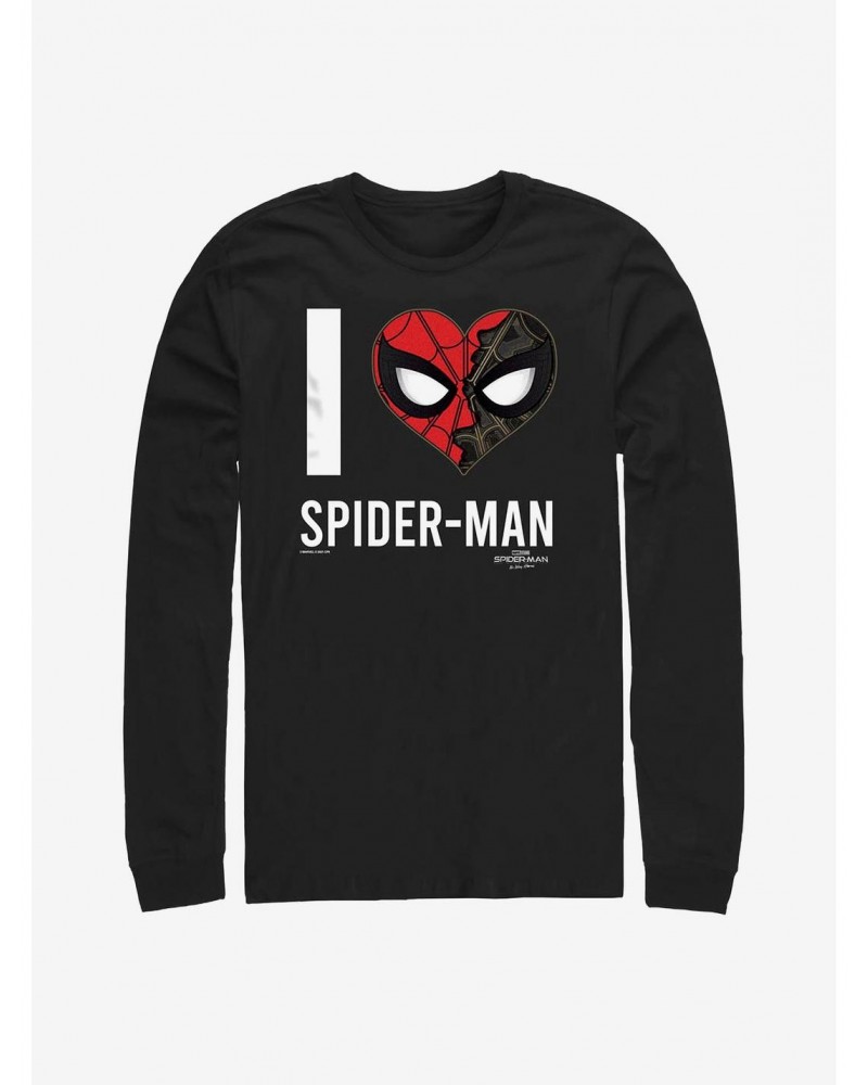 Marvel Spider-Man I Heart Spider-Man Long-Sleeve T-Shirt $7.90 T-Shirts