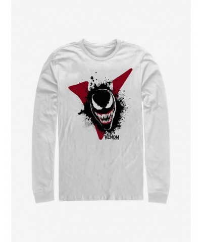 Marvel Venom Splatter Logo Long-Sleeve T-Shirt $12.90 T-Shirts