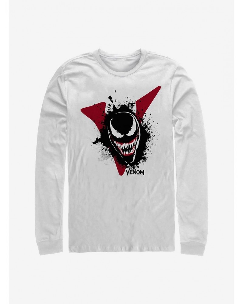 Marvel Venom Splatter Logo Long-Sleeve T-Shirt $12.90 T-Shirts