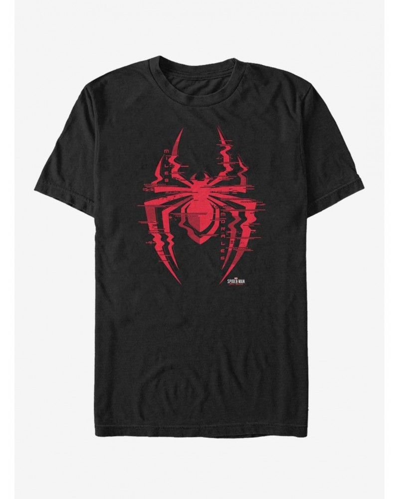 Marvel Spider-Man Glitch Logo T-Shirt $8.99 T-Shirts