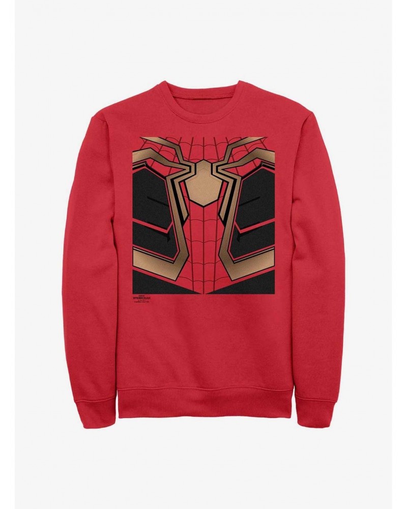 Marvel Spider-Man: No Way Home Classic Suit Crew Sweatshirt $10.33 Sweatshirts