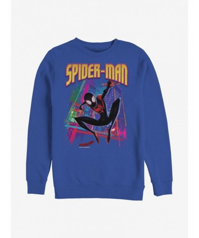 Marvel Spider-Man Tower Hero Crew Sweatshirt $14.17 Sweatshirts
