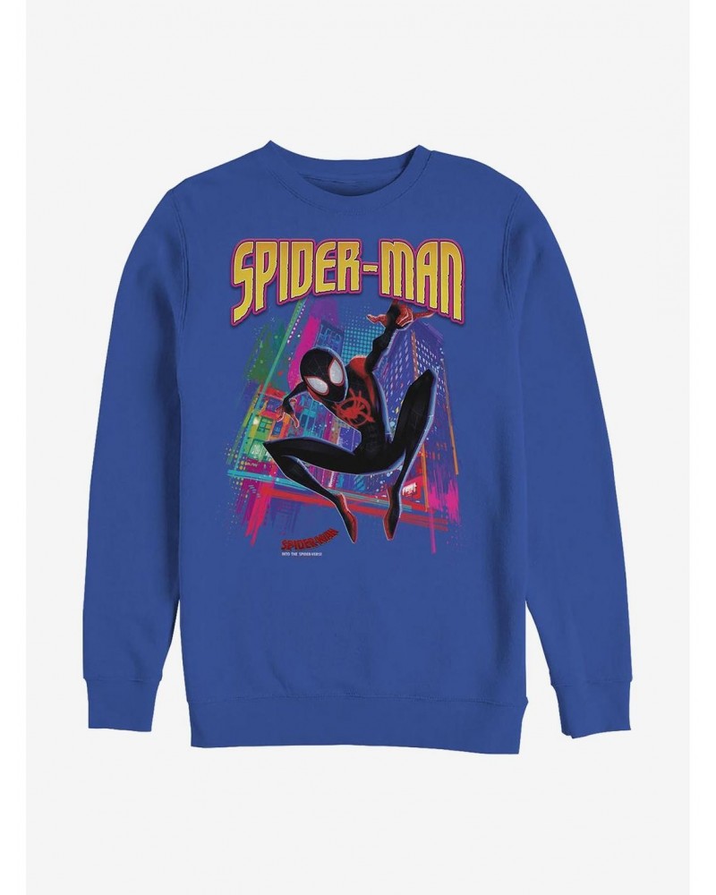 Marvel Spider-Man Tower Hero Crew Sweatshirt $14.17 Sweatshirts