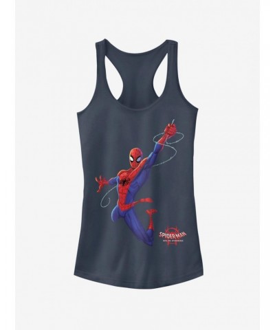 Marvel Spider-Man: Into The Spider-Verse Real Spider-Man Girls Tank Top $9.76 Tops