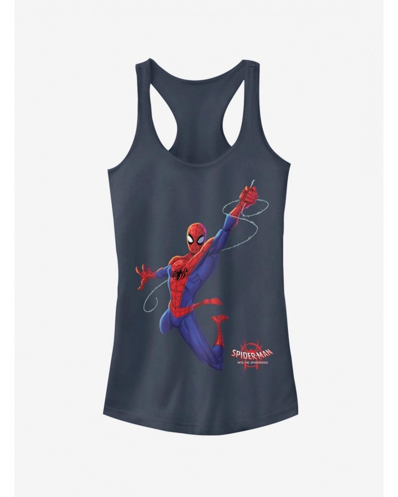 Marvel Spider-Man: Into The Spider-Verse Real Spider-Man Girls Tank Top $9.76 Tops