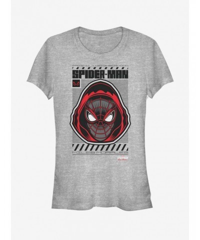 Marvel Spider-Man Hooded Hero Miles Morales Girls T-Shirt $7.77 T-Shirts