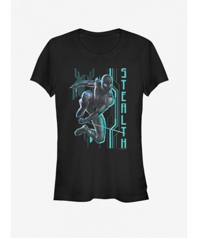 Marvel Spider-Man Far From Home Stealth Jumper Girls T-Shirt $5.98 T-Shirts