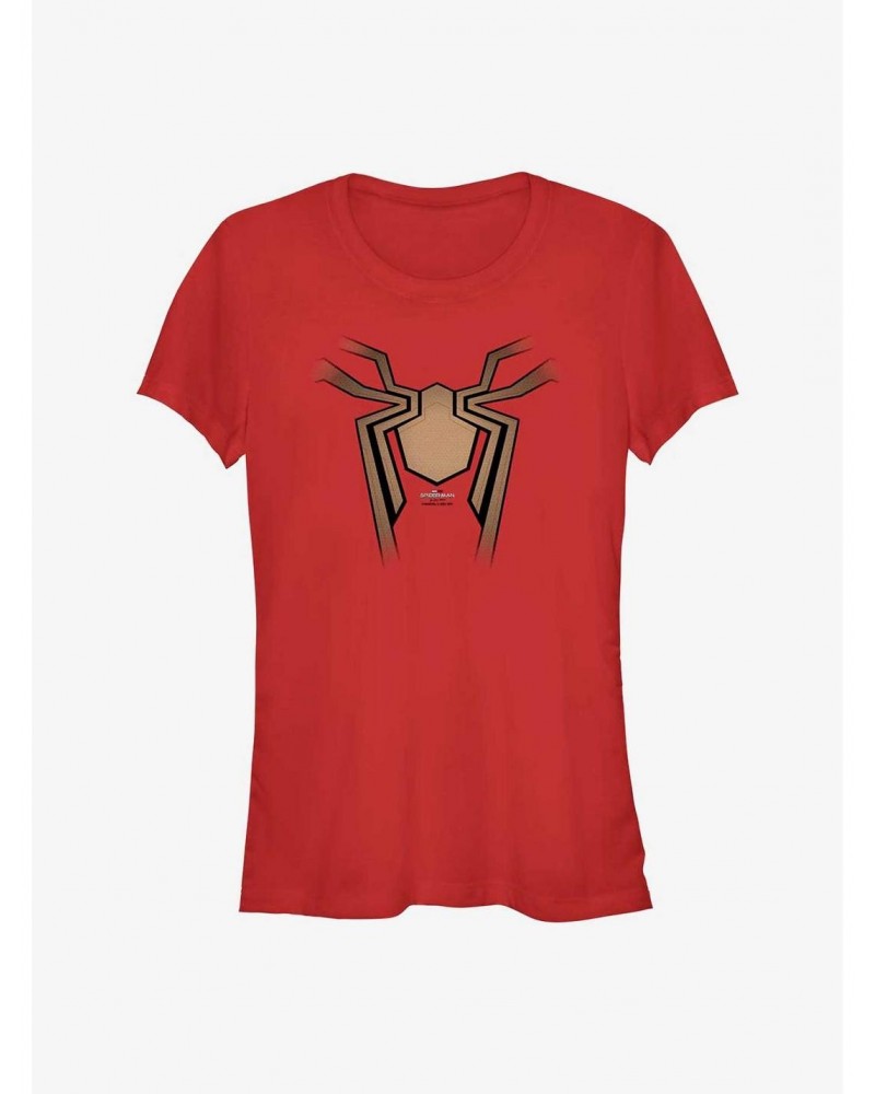 Marvel Spider-Man: No Way Home Iron Spider Logo Girls T-Shirt $9.16 T-Shirts