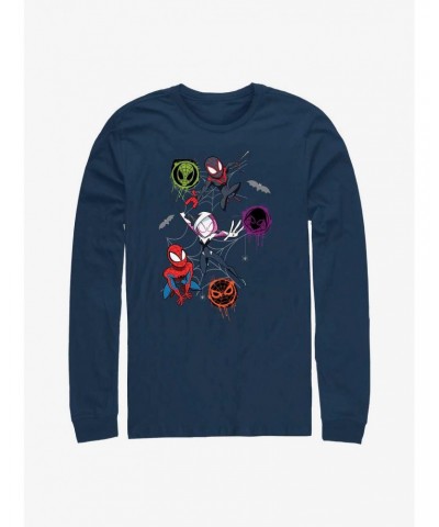 Marvel Spider-Man Spidey Trio Long-Sleeve T-Shirt $9.21 T-Shirts