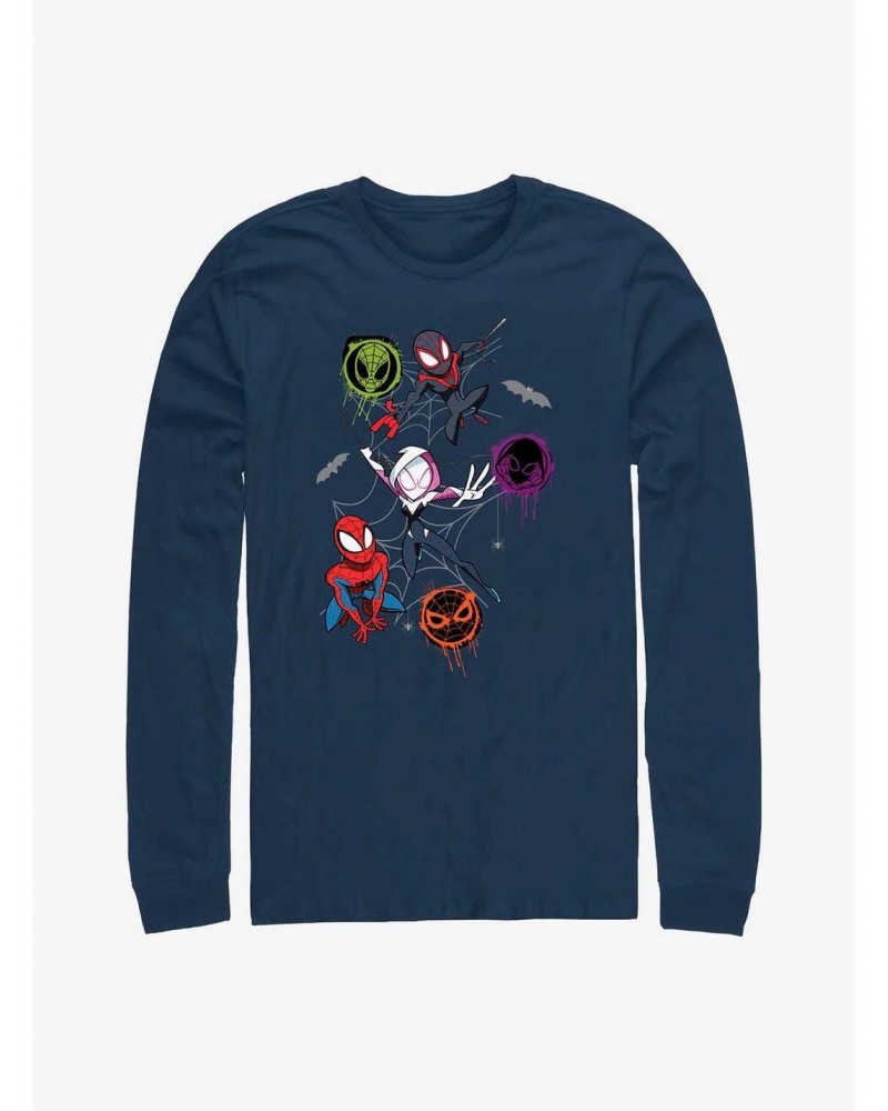 Marvel Spider-Man Spidey Trio Long-Sleeve T-Shirt $9.21 T-Shirts