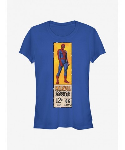Marvel Spider-Man Vintage Label Girls T-Shirt $8.76 T-Shirts