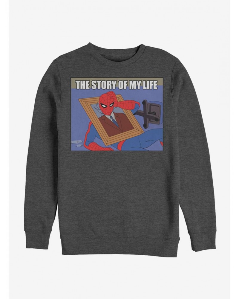 Marvel Spider-Man Life Story Sweatshirt $12.99 Sweatshirts