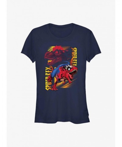 Marvel Spider-Man Spider-Rex Roar Girls T-Shirt $8.57 T-Shirts