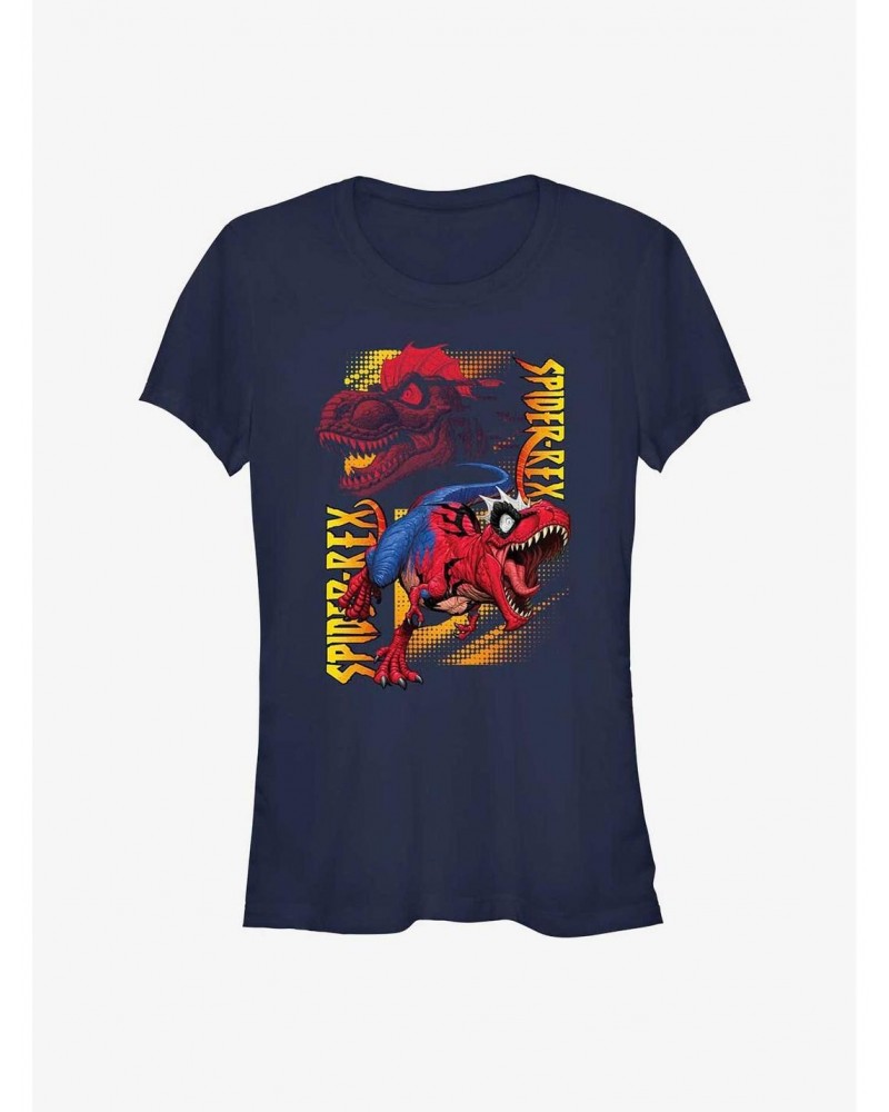 Marvel Spider-Man Spider-Rex Roar Girls T-Shirt $8.57 T-Shirts