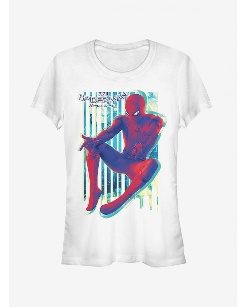 Marvel Spider-Man Homecoming Artistic Print Girls T-Shirt $8.96 T-Shirts